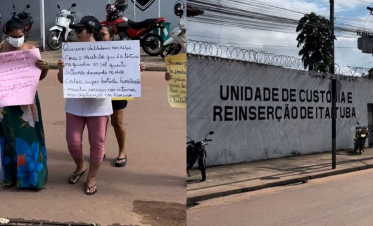Familiares de detentos protestam por melhorias no presídio de Itaituba