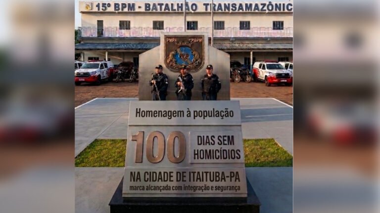Itaituba completa 100 dias sem homicídios e registra marco histórico na segurança pública