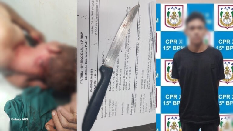 Homem é esfaqueado após discussão na Orla de Itaituba; suspeito é preso pela PM
