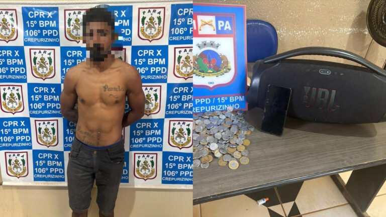 Homem é preso após invadir residência e furtar objetos em comunidade de Itaituba