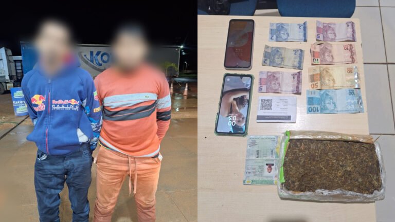 Dupla é presa com mais de 1,5 kg de droga após perseguição policial em Uruará