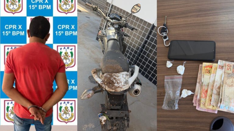 Homem é detido com drogas após tentar fugir da PM em Itaituba