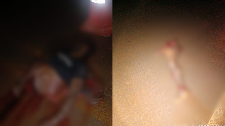 Corpo de vítima fica partido após acidente brutal na BR-163, em Moraes Almeida