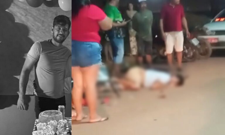 VÍDEO; Motociclista morre em acidente e moradores denunciam risco causado por carretas estacionadas