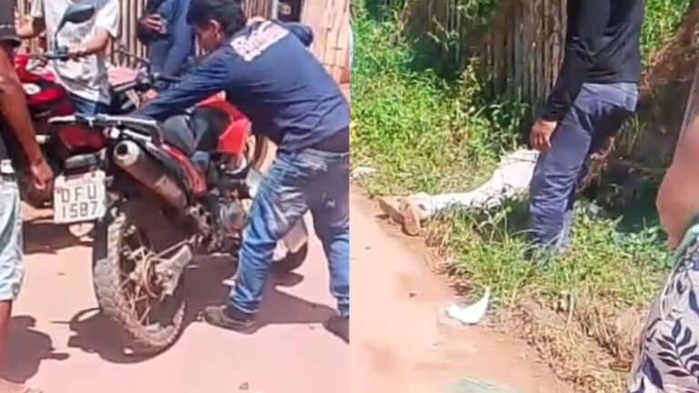 VÍDEO; Colisão entre motocicletas deixa homem ferido em Itaituba