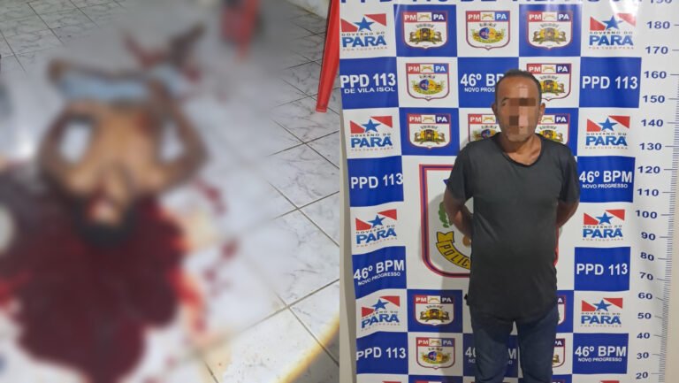 Suspeito de homicídio é preso após tentativa de fuga em Vila Isol, distrito de Novo Progresso