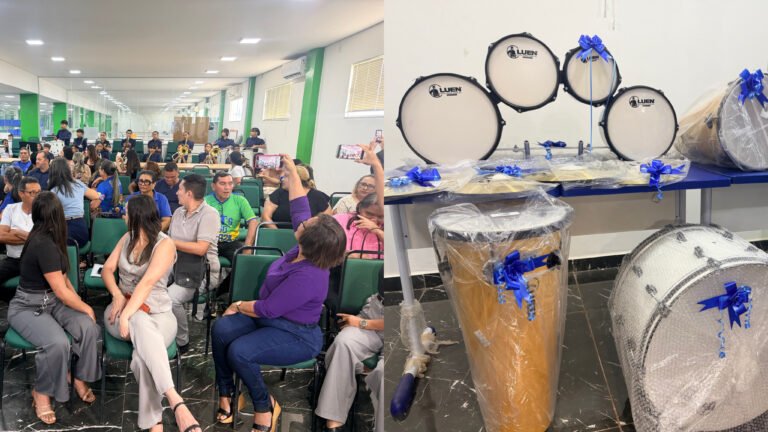 VÍDEO; Prefeitura entrega instrumentos para fanfarras escolares e projeta criação de banda municipal em Itaituba