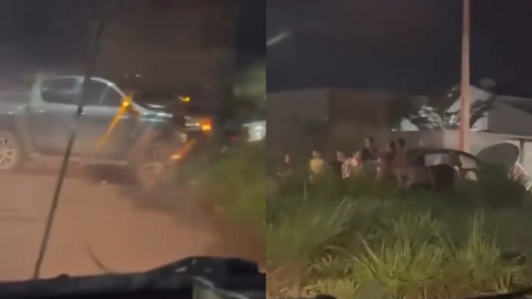 Seis pessoas da mesma família ficam feridas após acidente no bairro Buriti, em Itaituba