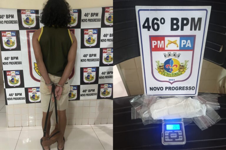Suspeito é preso por tráfico de drogas em Novo Progresso após denúncia anônima