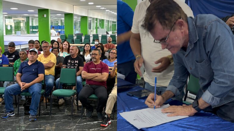 VÍDEO; Prefeito Nicodemos Aguiar assina progressão salarial de 57 servidores municipais