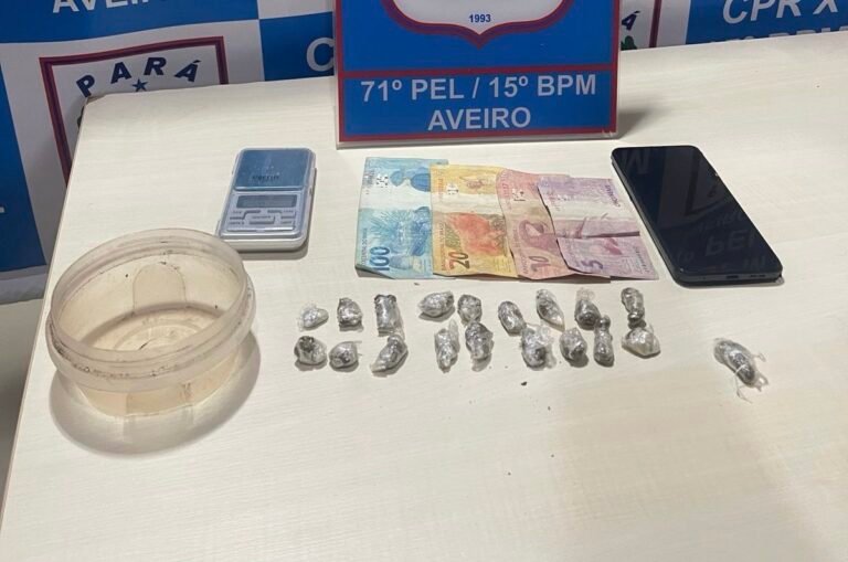 Suspeito é preso por tráfico de drogas durante operação da PM após homicídio em Aveiro